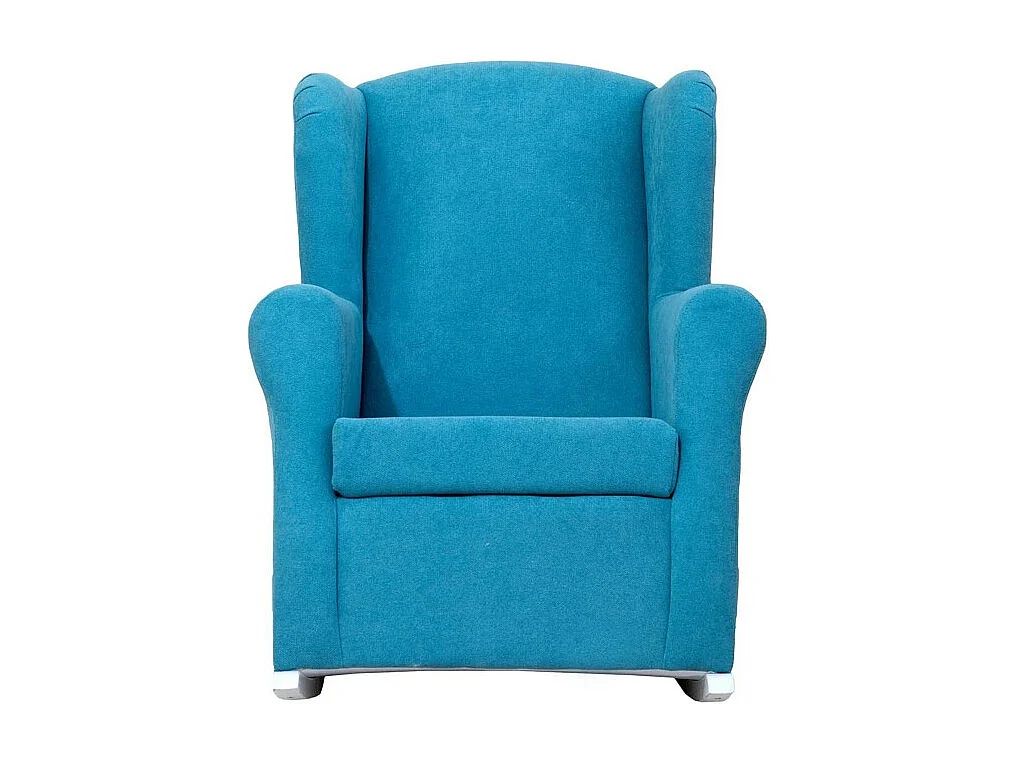 Schommelstoel voor kinderen polyester blauw 104x69x75cm