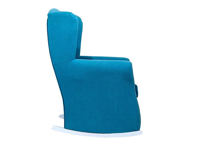 Schommelstoel voor kinderen polyester blauw 104x69x75cm