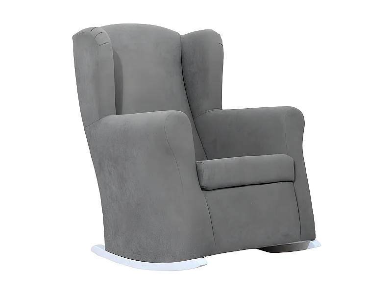 Mecedora para niños poliéster gris oscuro 104x69x75cm