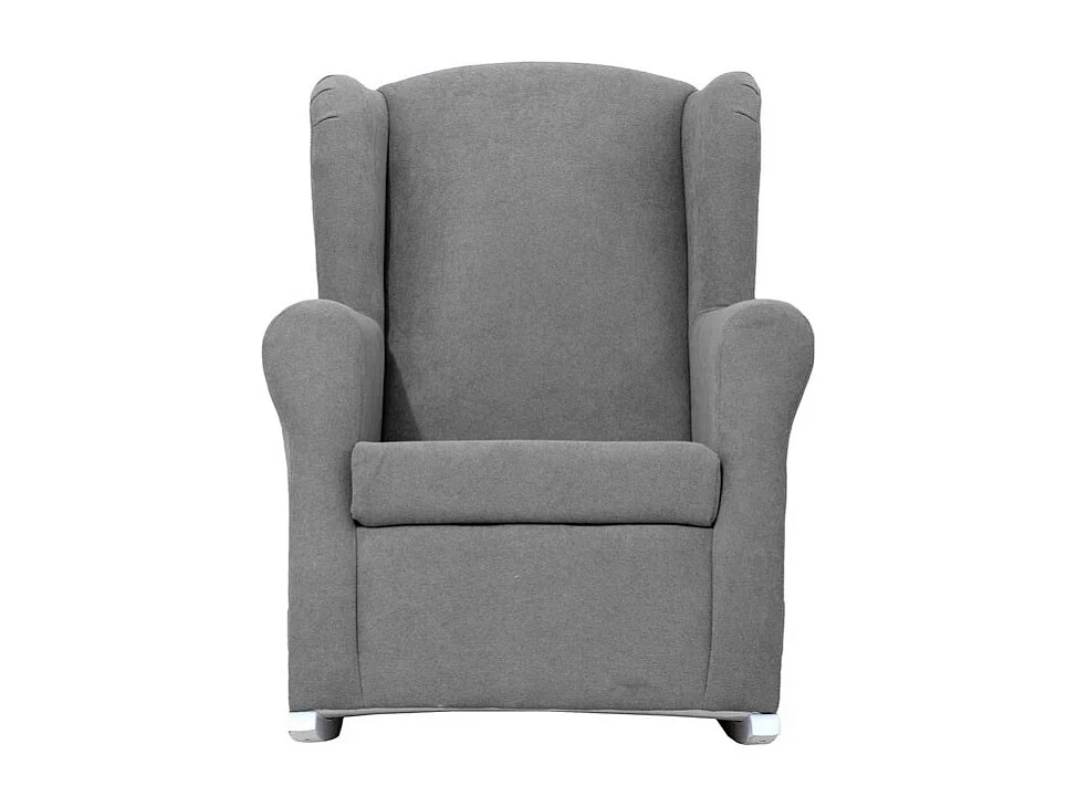 Schommelstoel voor kinderen polyester donkergrijs 104x69x75cm