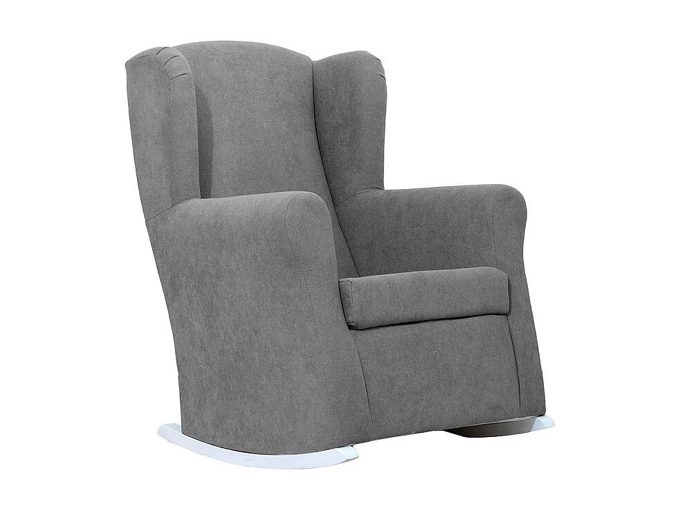 Schommelstoel voor kinderen polyester donkergrijs 104x69x75cm