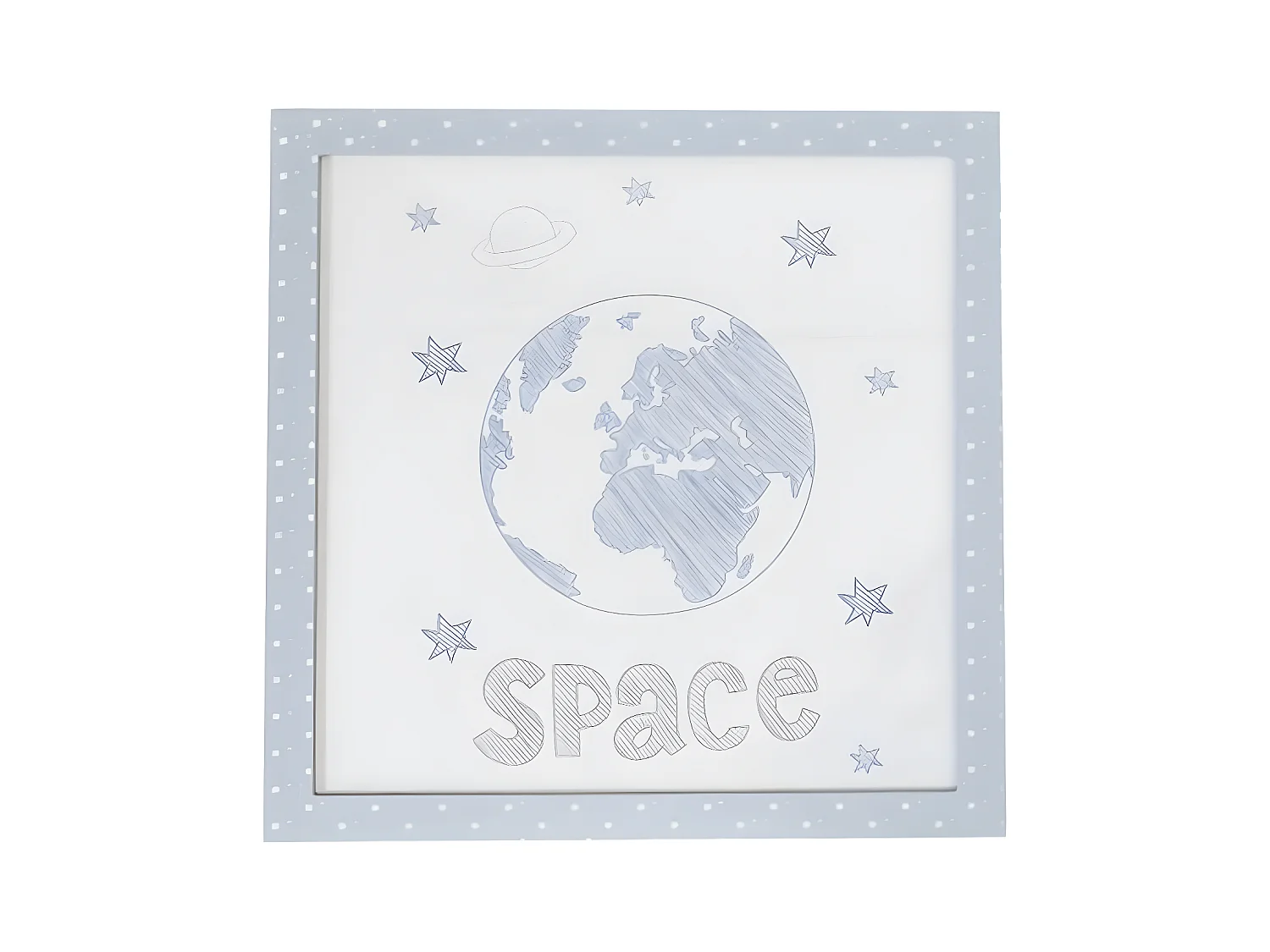 Bilderrahmen blau 38x40cm