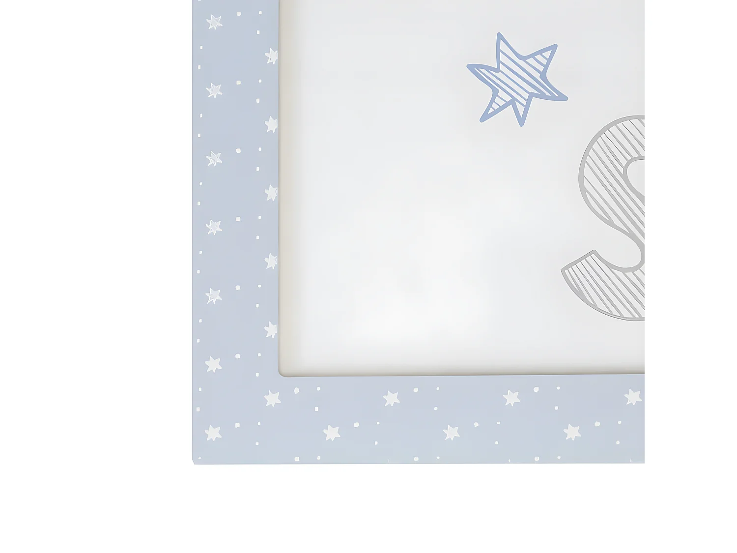 Cuadro MDF azul 38x40cm