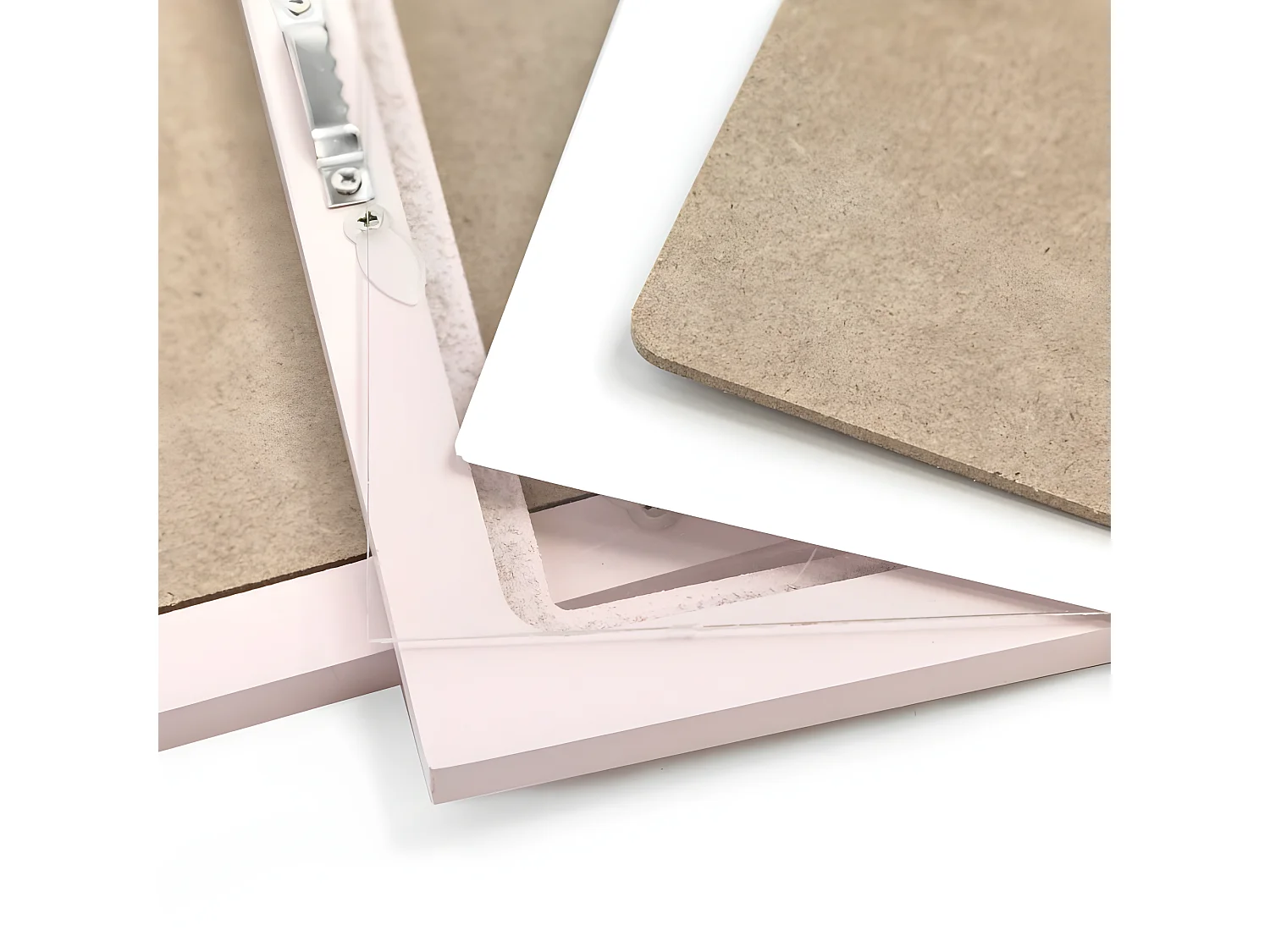 Set di 4 Cornici per bambini MDF rosa 22x16cm/38x40cm