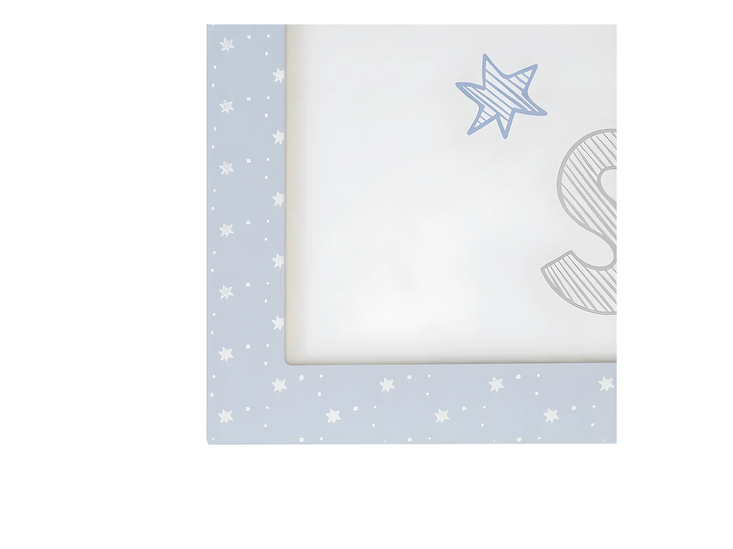 Quadros Set de 4 infantis MDF azul 22x16cm/38x40cm