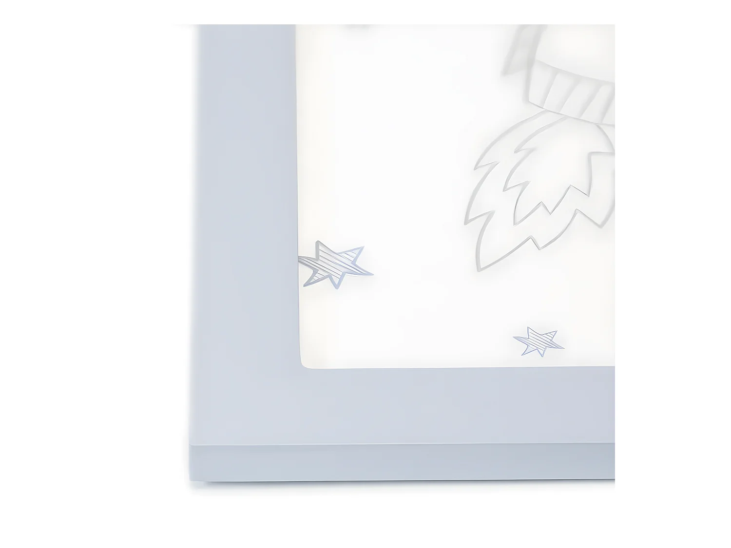 Quadros Set de 4 infantis MDF azul 22x16cm/38x40cm