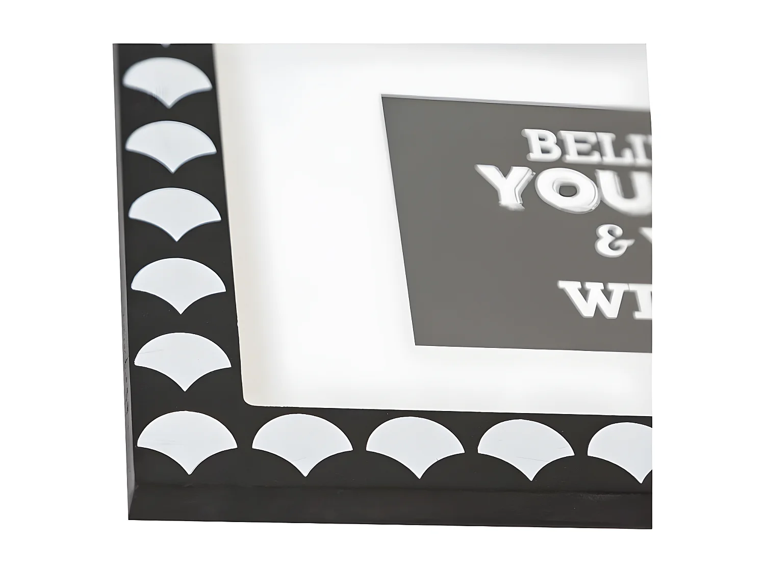 Cuadros Set de 4 infantiles MDF blanco y negro 22 x 16/ 38 x 40cm