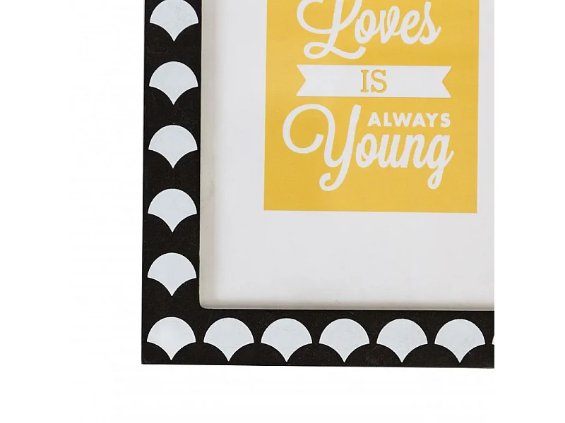 Tableaux lot de 4 pour enfants en MDF noir et blanc 22x16/38x40cm