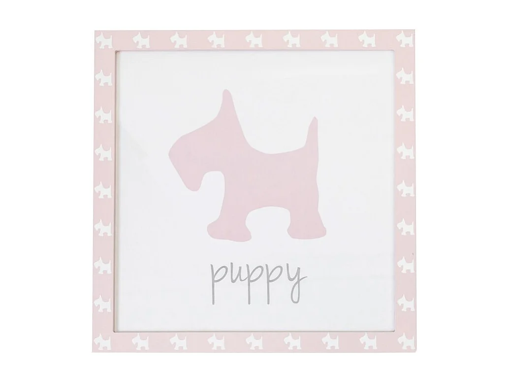 Bild MDF rosa 38x40cm