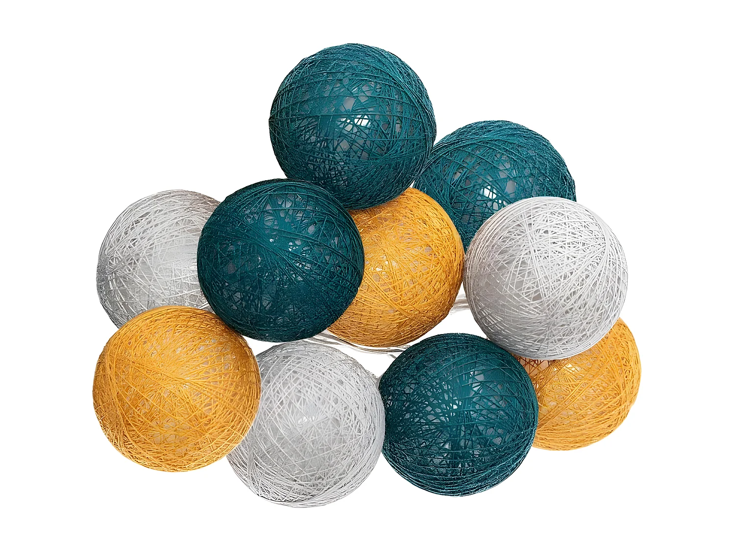 Girlande led gelb 165x6cm