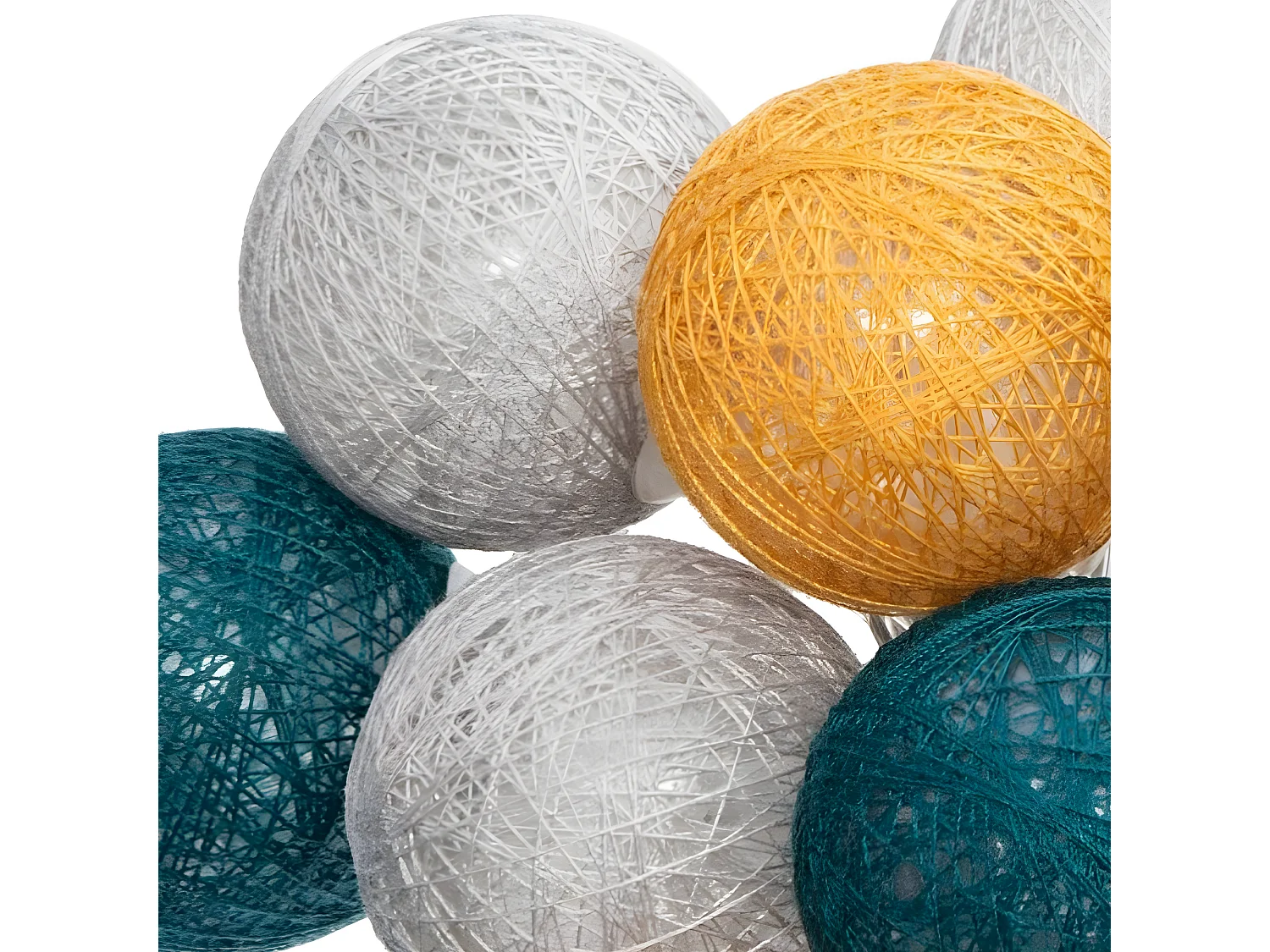 Girlande led gelb 165x6cm