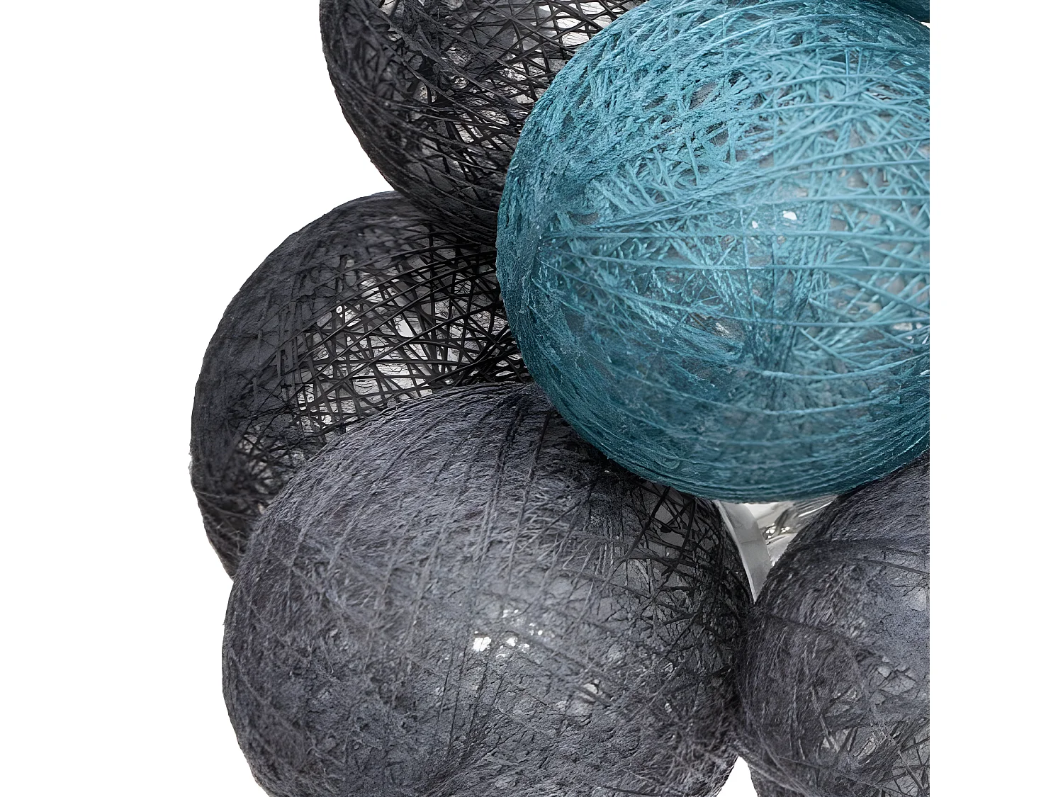 Guirlande en PVC gris165x6cm