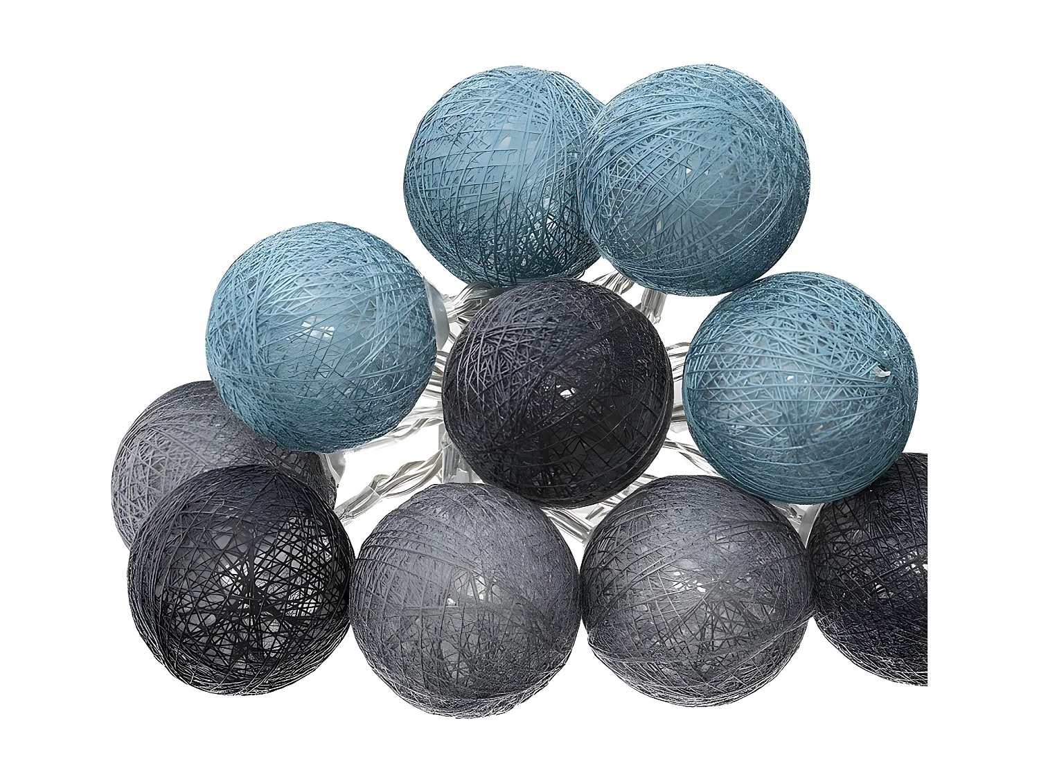 Guirlande en PVC gris165x6cm