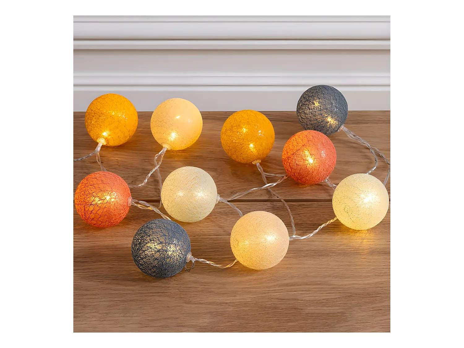 Guirlande en PVC multicolore 175x5.8cm