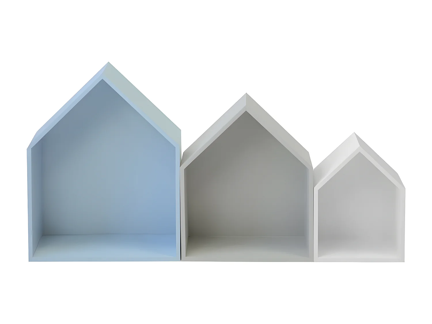 Prateleiras set de 3 MDF multicolor 37,5x29x12cm