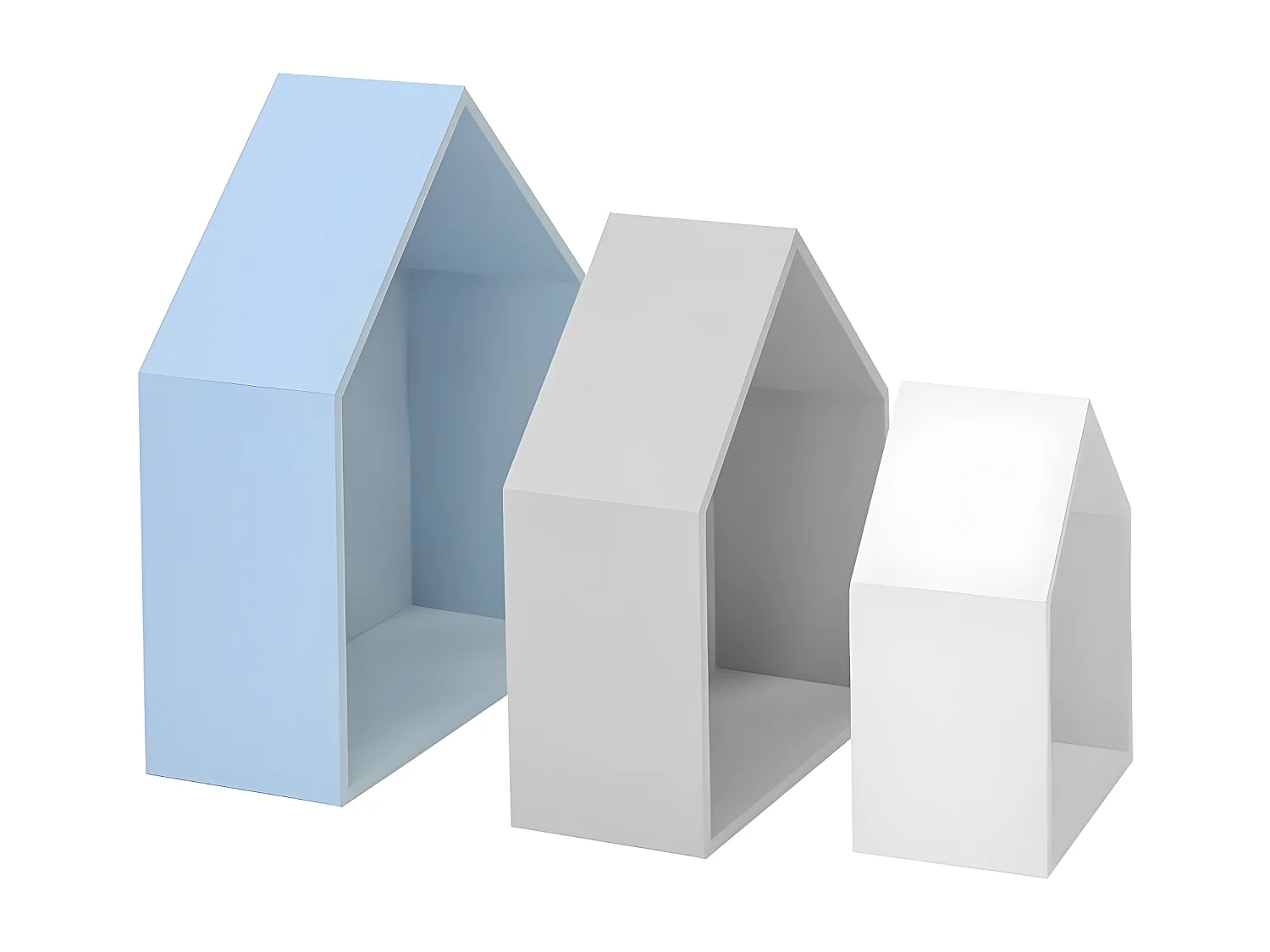 Prateleiras set de 3 MDF multicolor 37,5x29x12cm