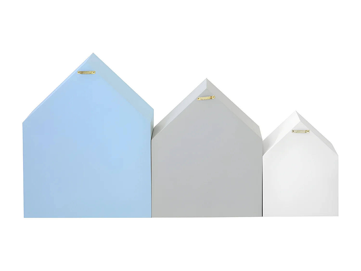 Prateleiras set de 3 MDF multicolor 37,5x29x12cm