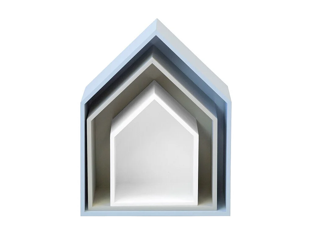 Scaffale set di 3 multicolori 37,5x29x12cm