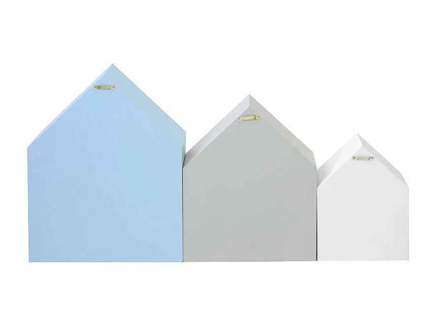 Scaffale set di 3 multicolori 37,5x29x12cm
