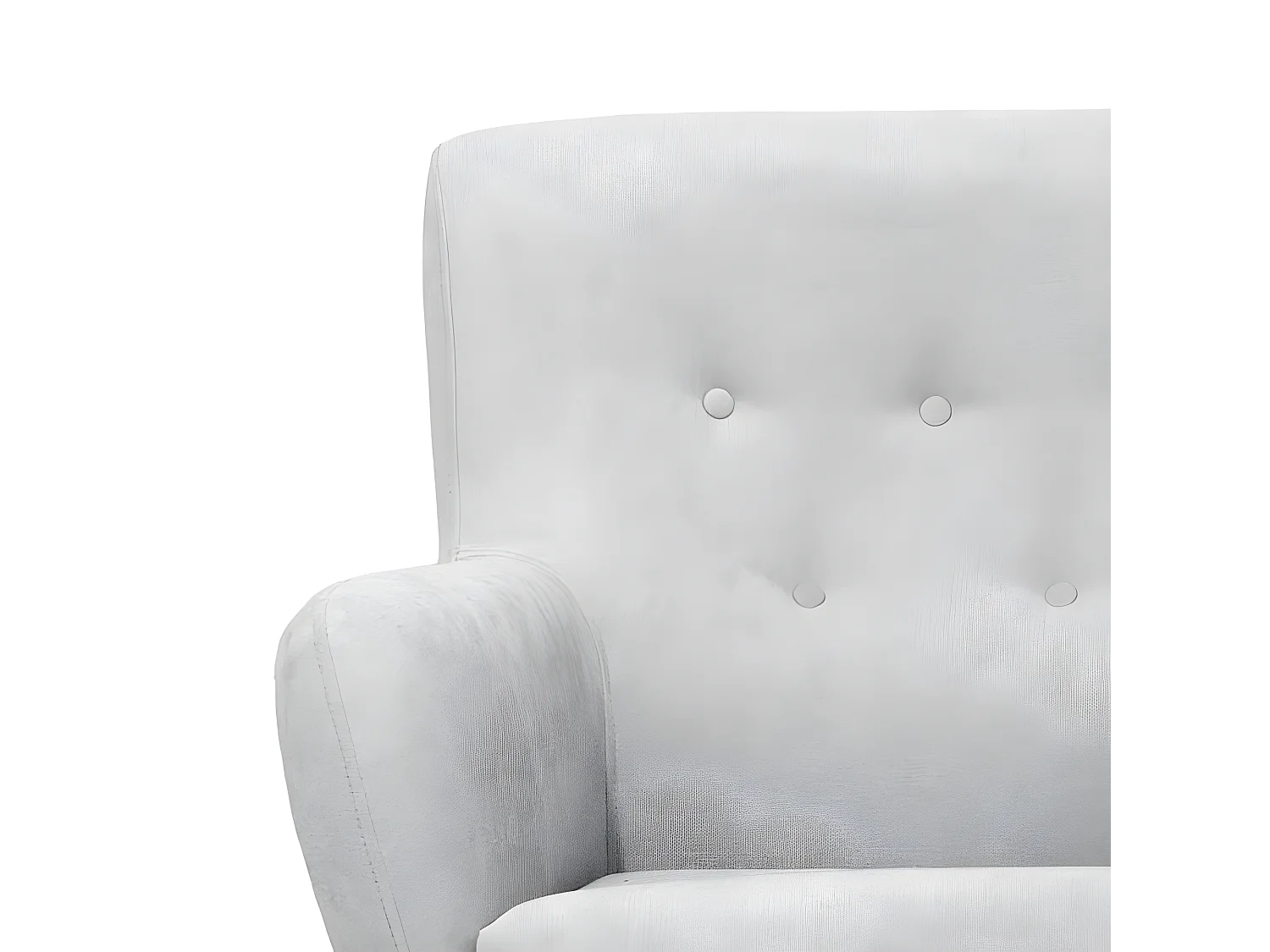 Butaca poliéster gris claro 90x75x67cm