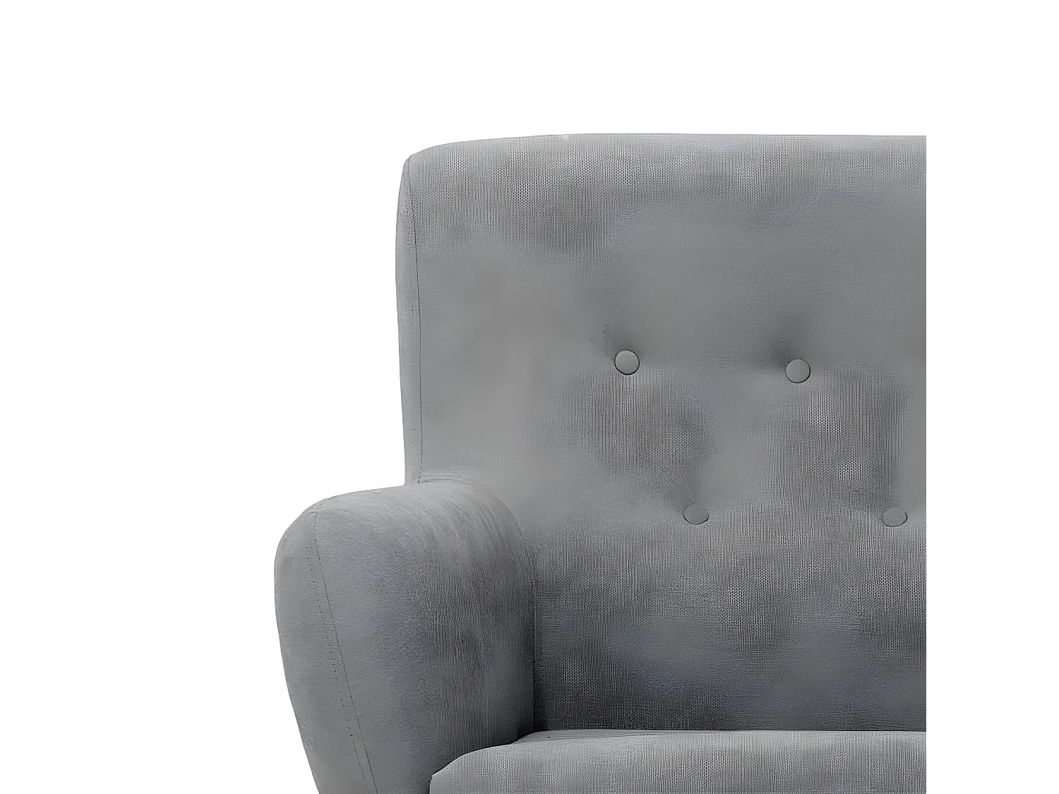 Butaca poliéster gris oscuro 90x75x67cm