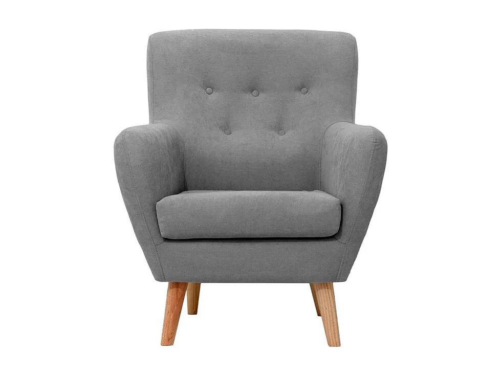 Fauteuil polyester donkergrijs 90x75x67cm