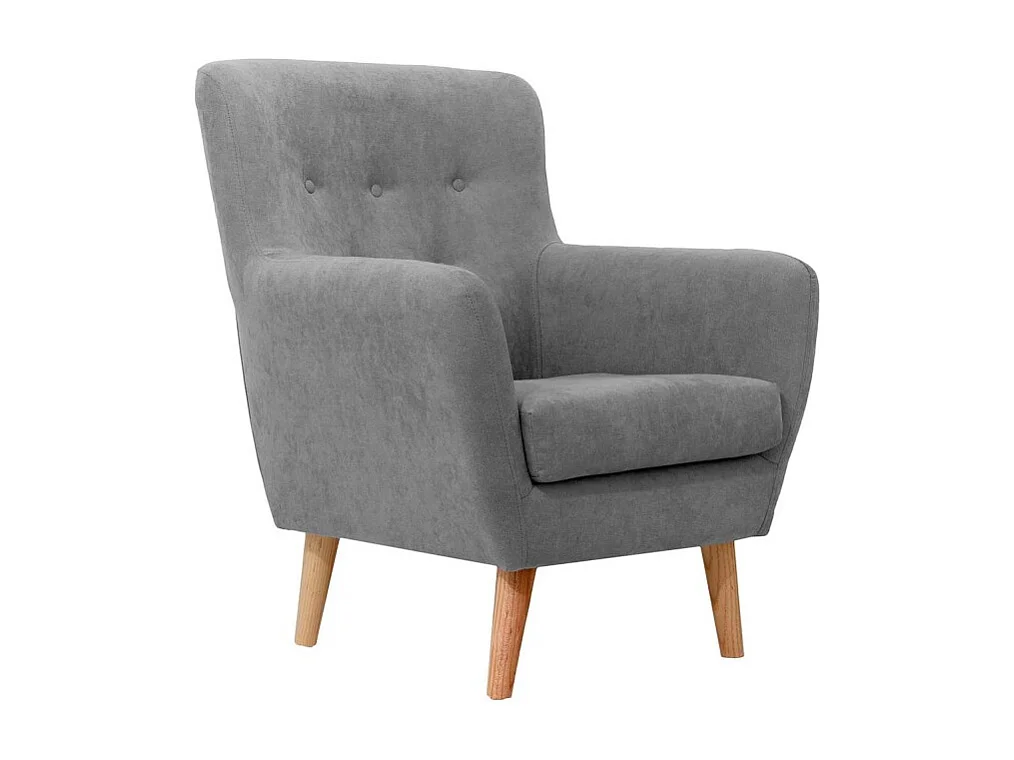 Fauteuil polyester donkergrijs 90x75x67cm