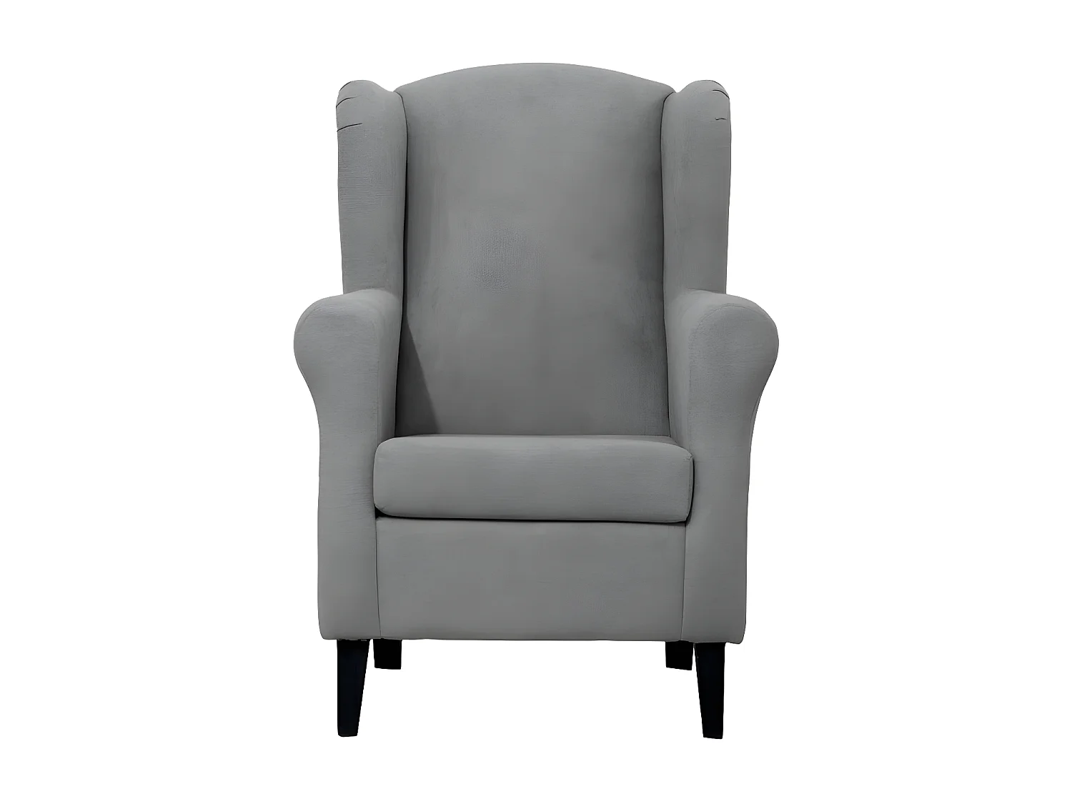 Fauteuil en polyester gris foncé 110x75x80cm