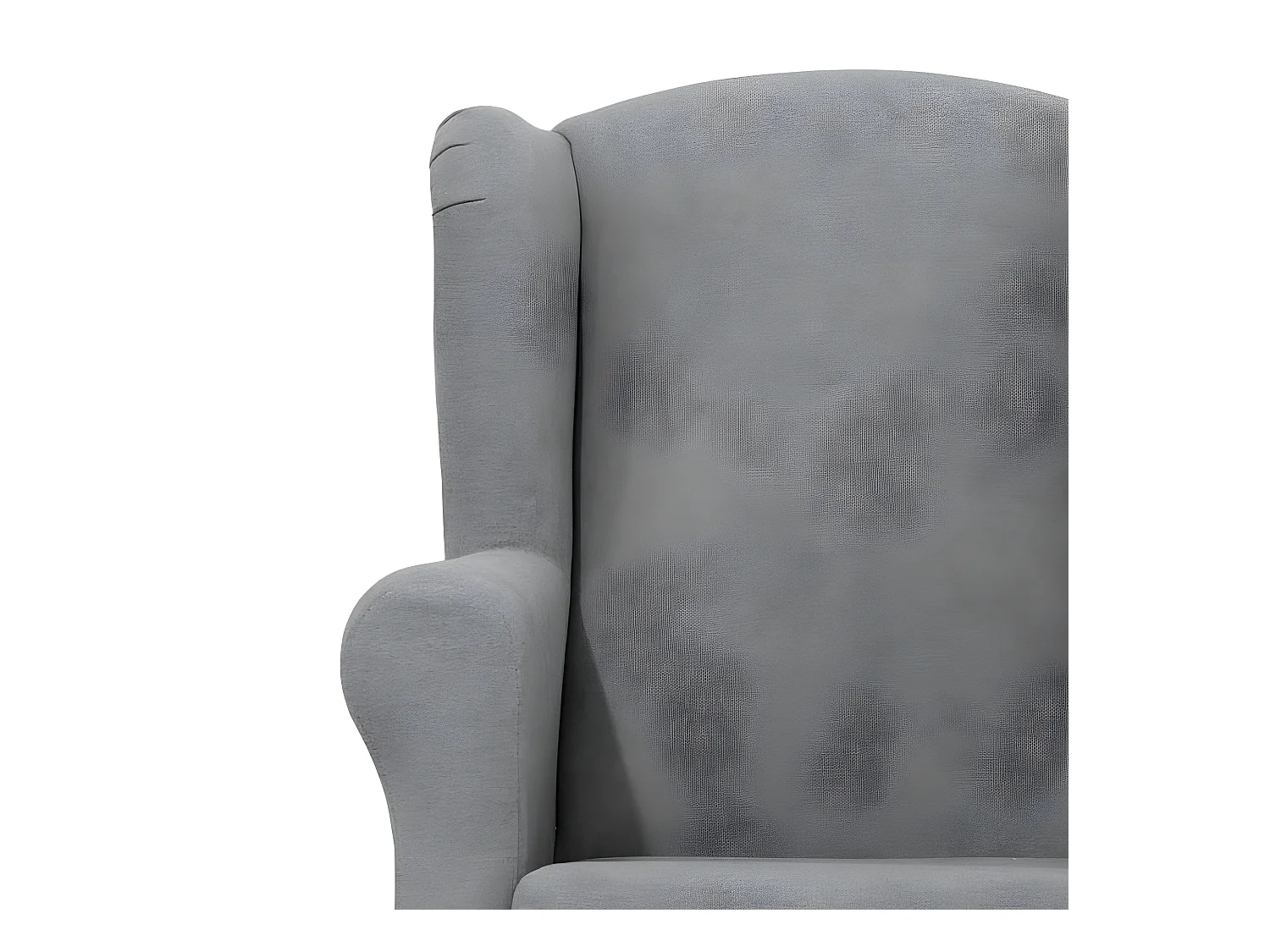 Fauteuil en polyester gris foncé 110x75x80cm