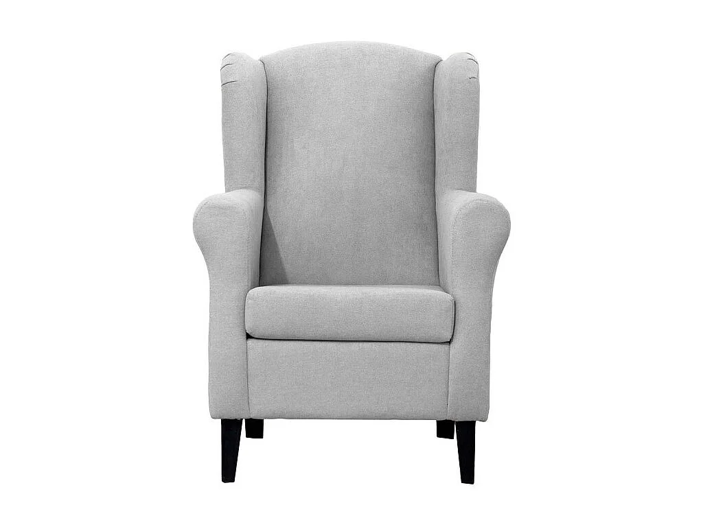 Fauteuil en polyester gris clair 110x75x80cm