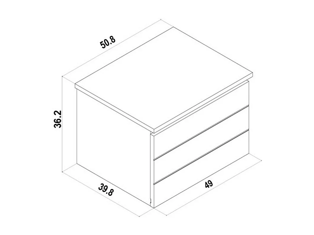 Baúl de juguetes MDF blanco 36.2x50.8x39.8cm