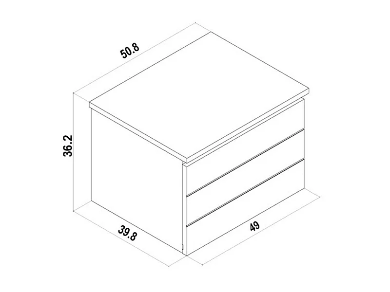 Speelgoedkist MDF wit 36,2x50,8x39,8 cm
