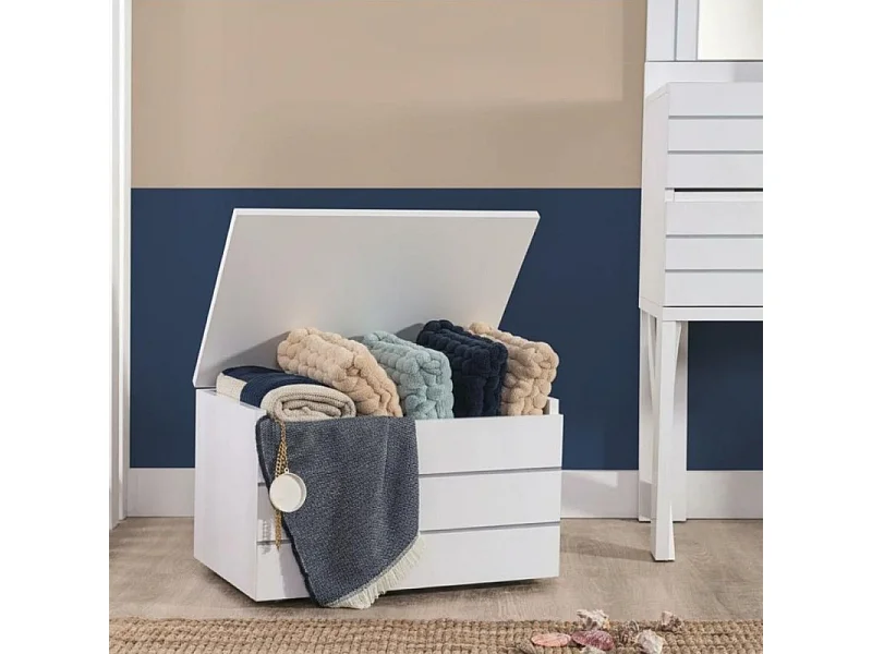 Speelgoedkist MDF wit 36,2x50,8x39,8 cm