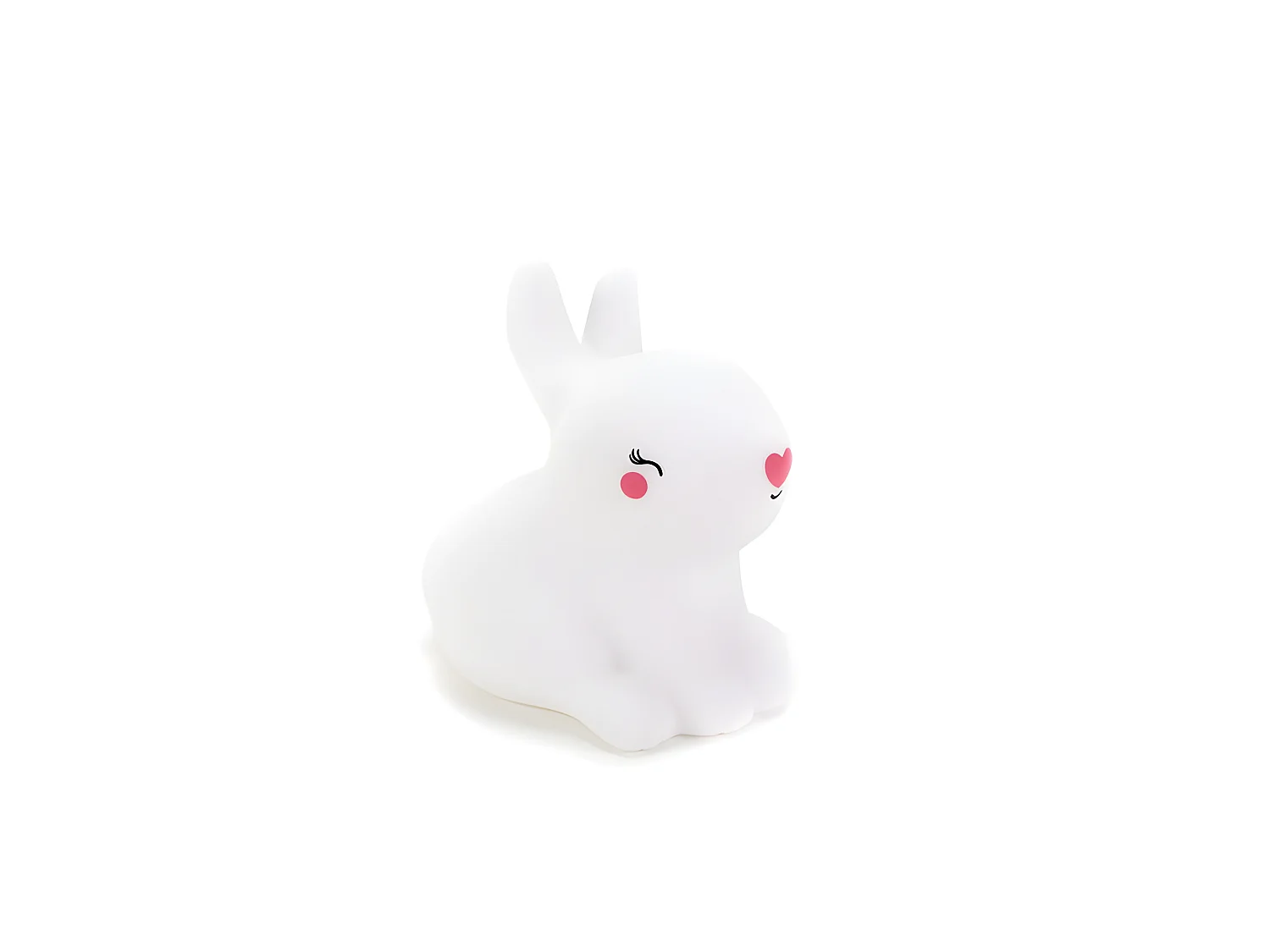 Lámpara Led Conejito PVC blanco 12x12,5x8cm