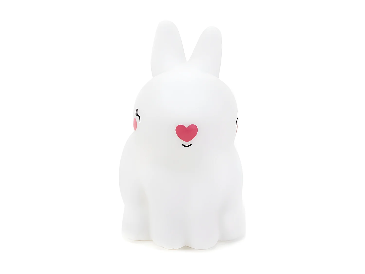 Lámpara Led Conejito PVC blanco 12x12,5x8cm