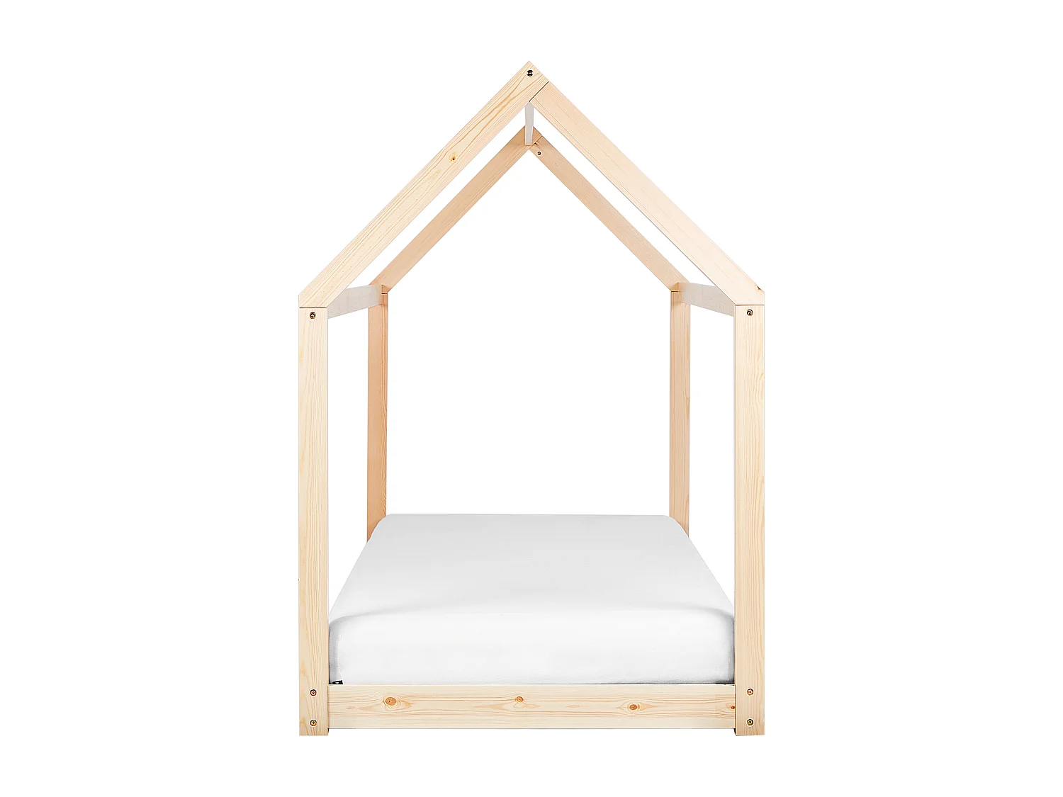 Lit d'enfant Maison Bois de pin TOSSE 90 x 200 cm Marron clair