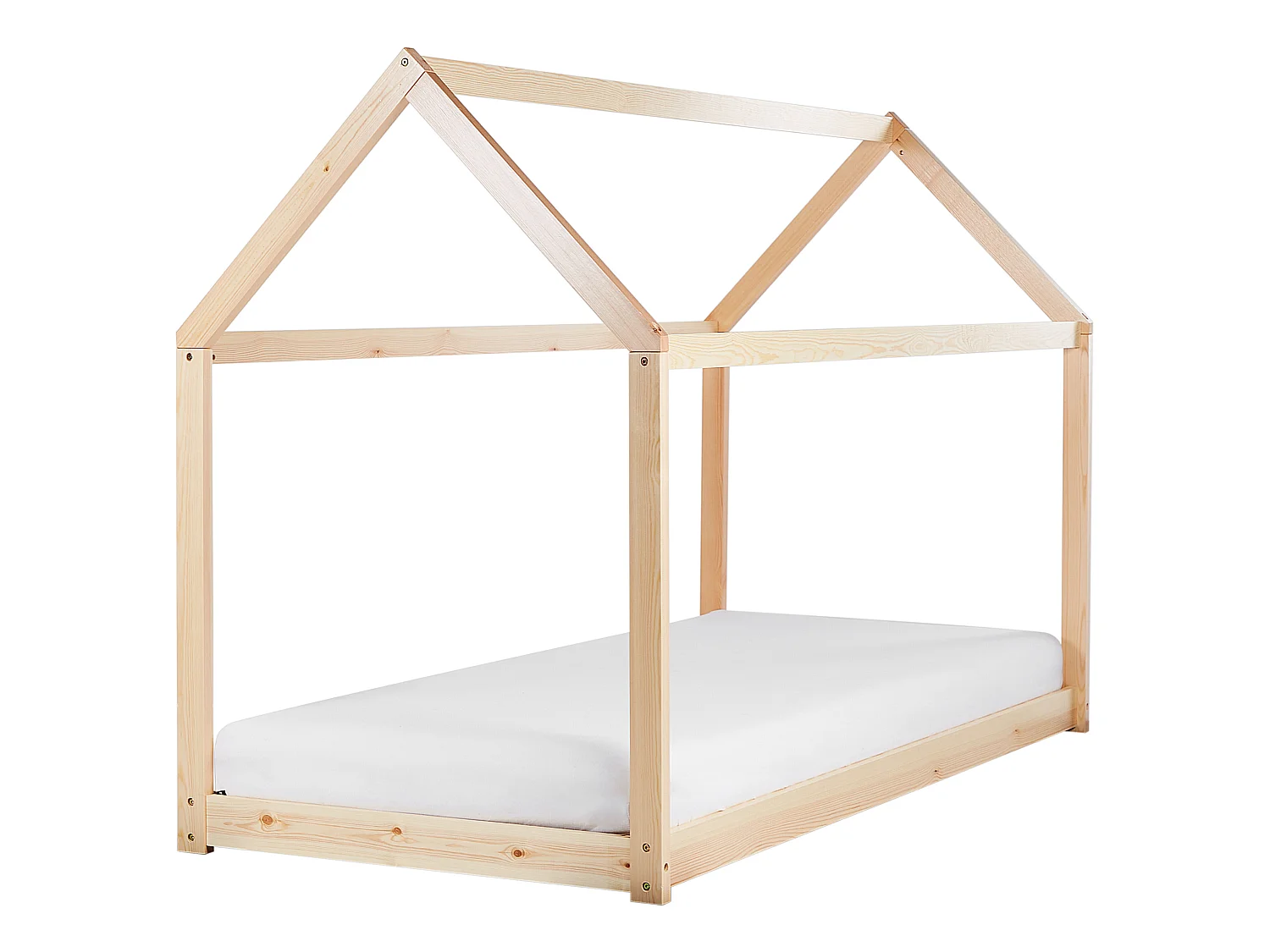 Lit simple 90 x 200 cm bois clair TOSSE