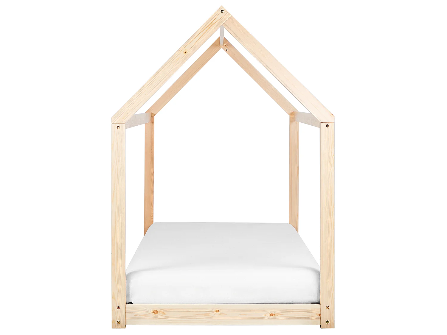 Lit simple 90 x 200 cm bois clair TOSSE
