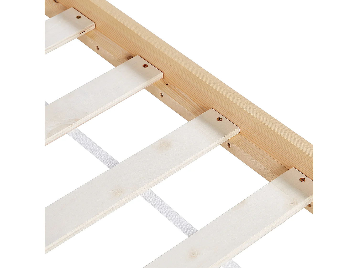 Lit simple 90 x 200 cm bois clair TOSSE