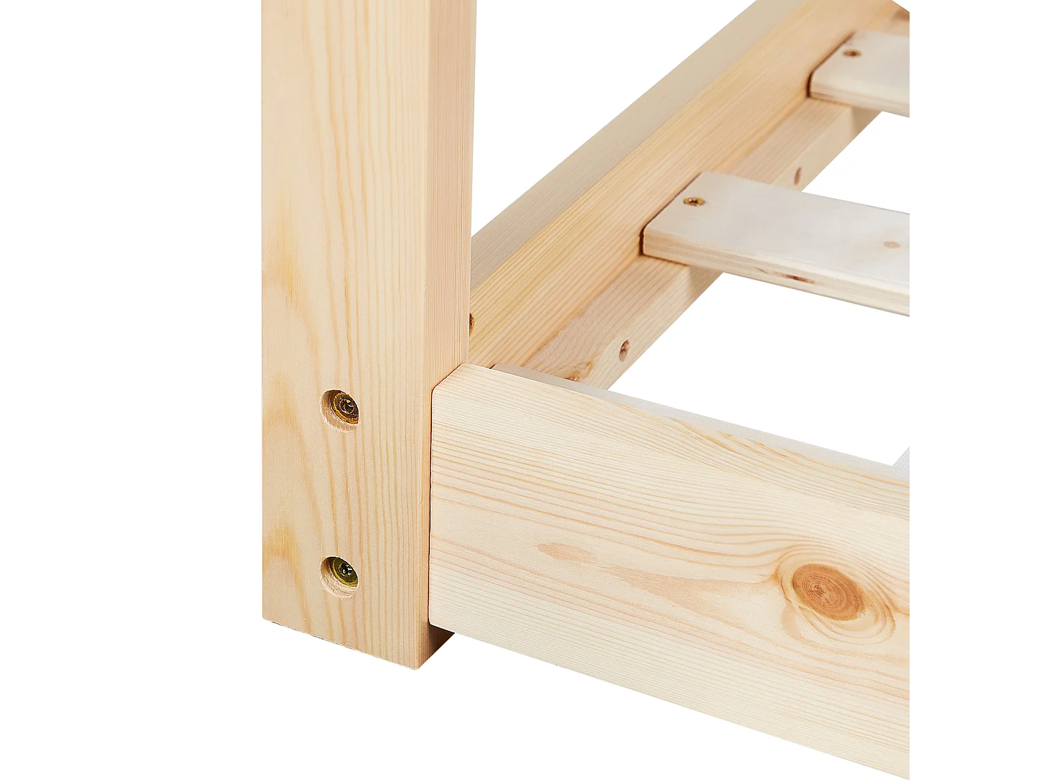 Lit simple 90 x 200 cm bois clair TOSSE