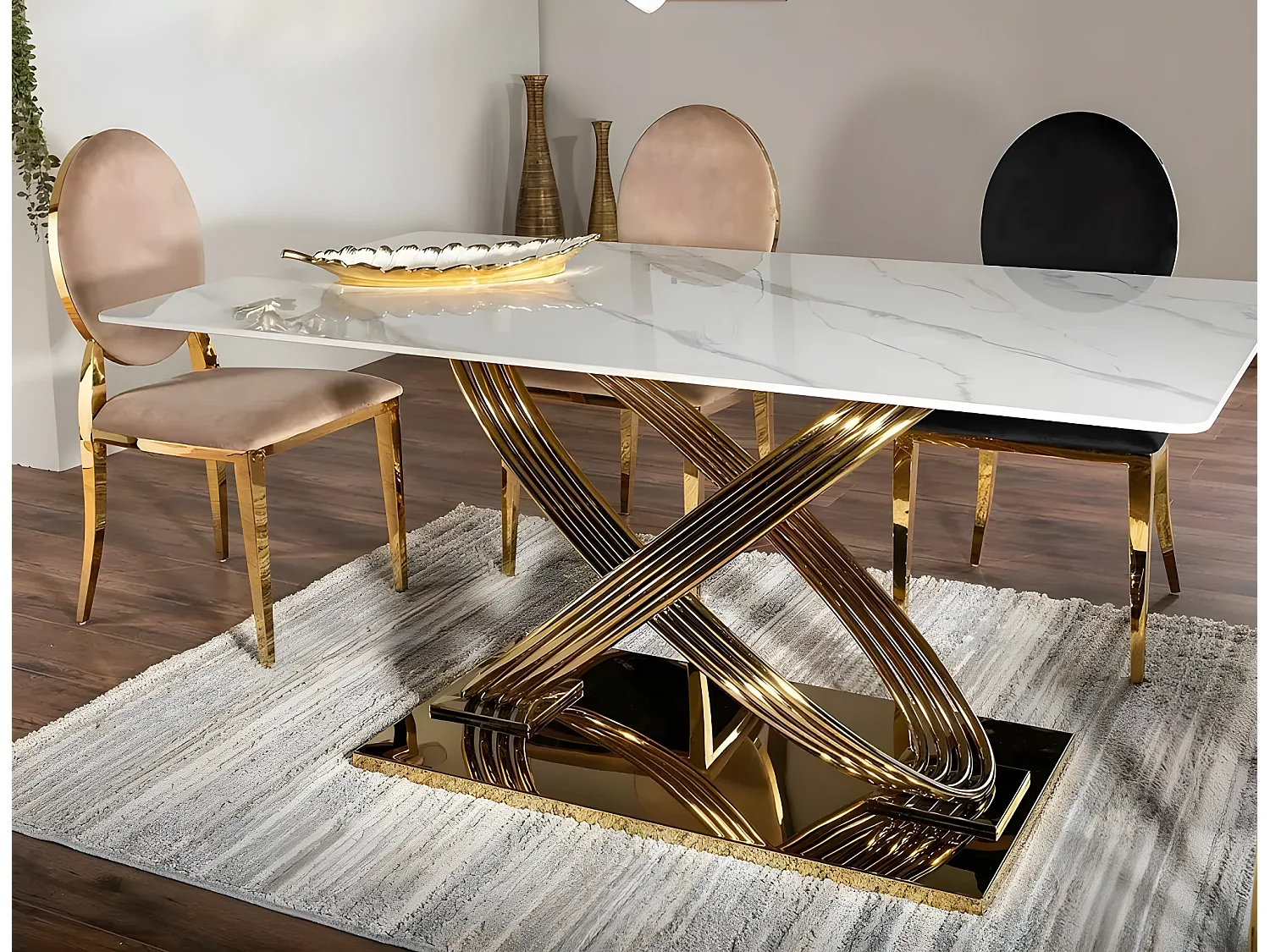 Sedia King Lux/Tessuto/Beige