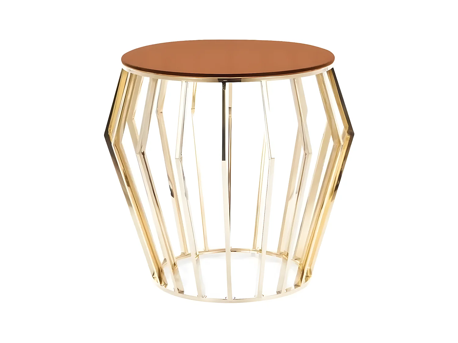 Table d'appoint Ariana B/Verre/Or