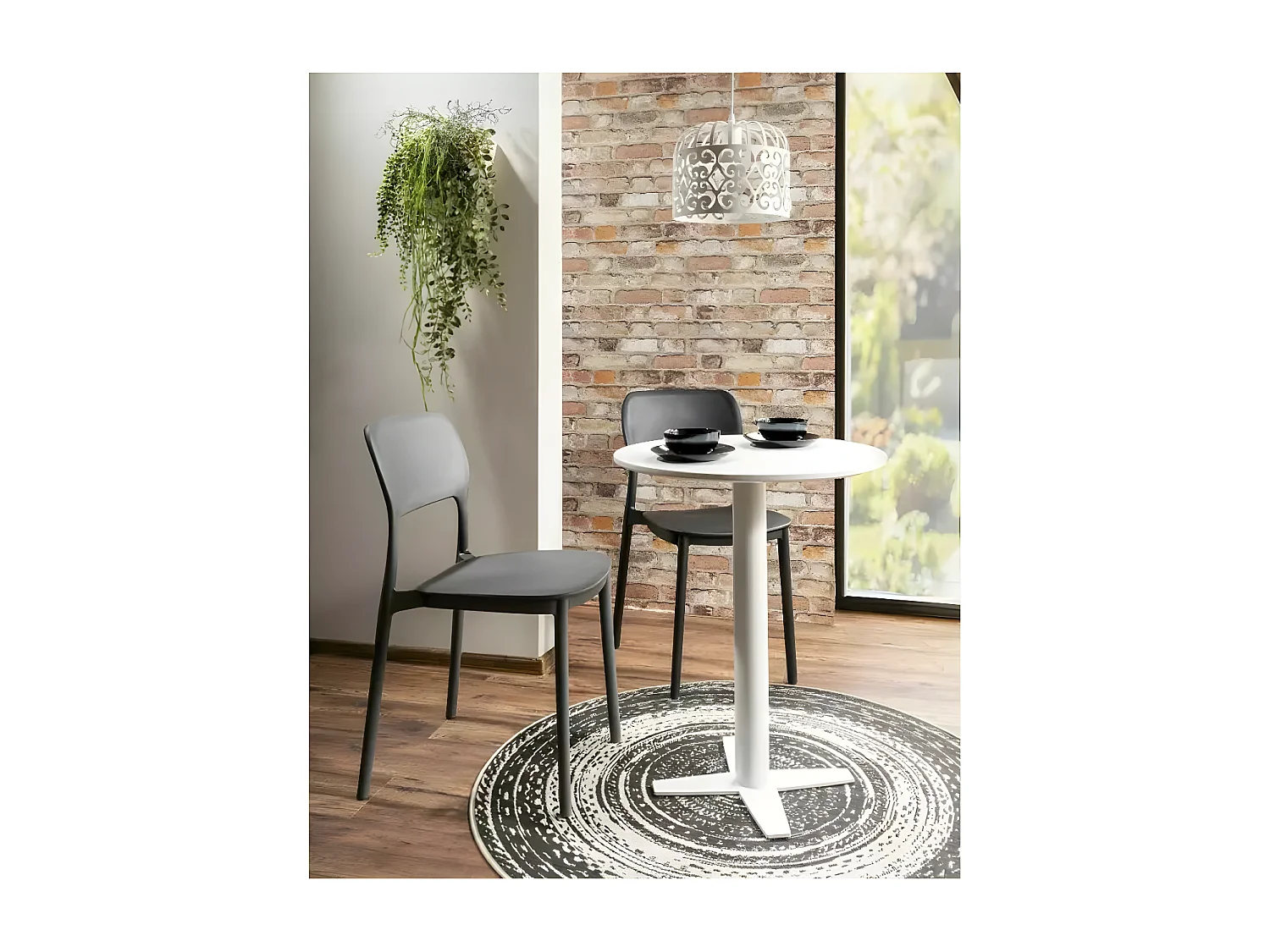 Chaise Timo/Polypropylène/Noir