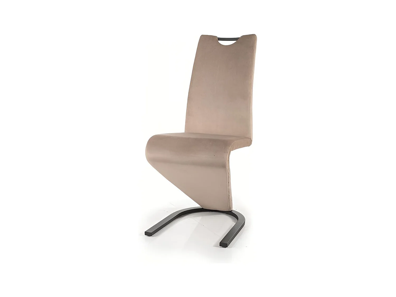 Sedia H90/Tessuto Velluto/Beige