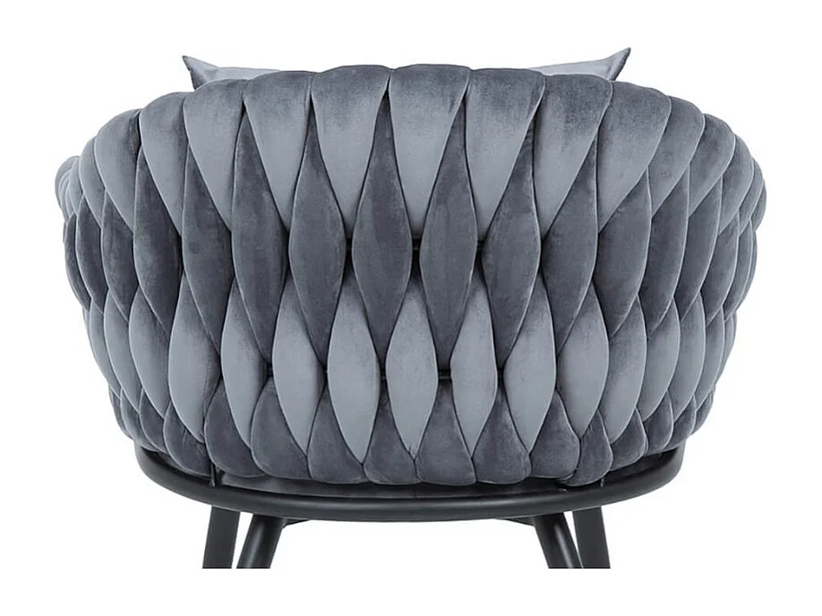 Stuhl Nuvo/Samtstoff/Grau