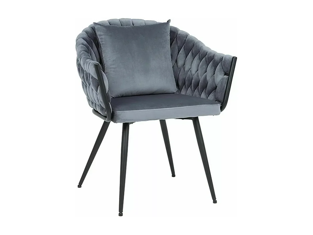 Stuhl Nuvo/Samtstoff/Grau