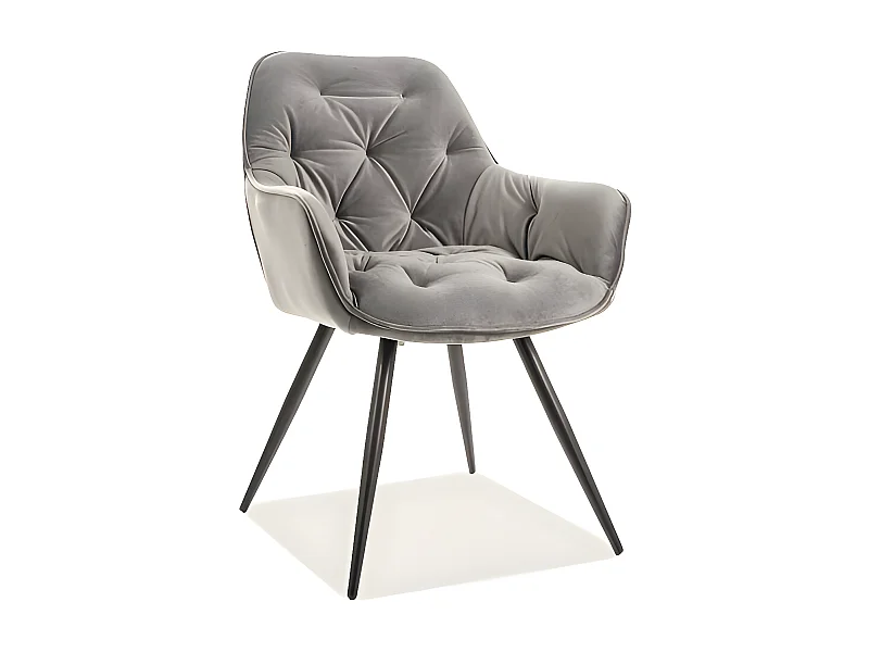 Sedia Conform/Tessuto Velluto/Grigo