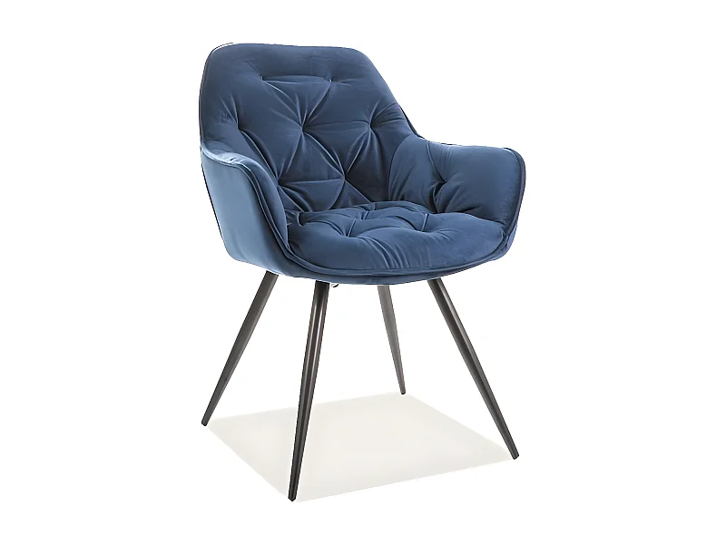 Sedia Conform/Tessuto Velluto/Blu