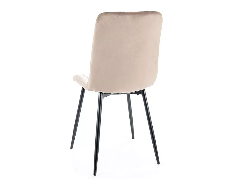 Krzesło tapicerowane ALAN VELVET beżowe