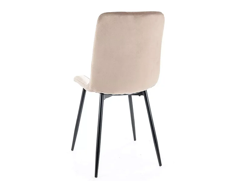 Krzesło tapicerowane ALAN VELVET beżowe